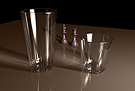 Faceted Water Glass & Tumbler